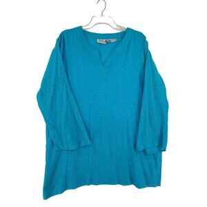 19.  Pegasus Women's  Casual Long Sleeve Tunic Blue Size OS